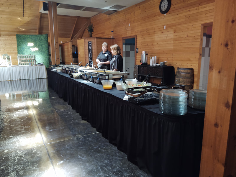 Buffet Line at Stone Creek Event Center in McCool Junction, NE - JW's Catering